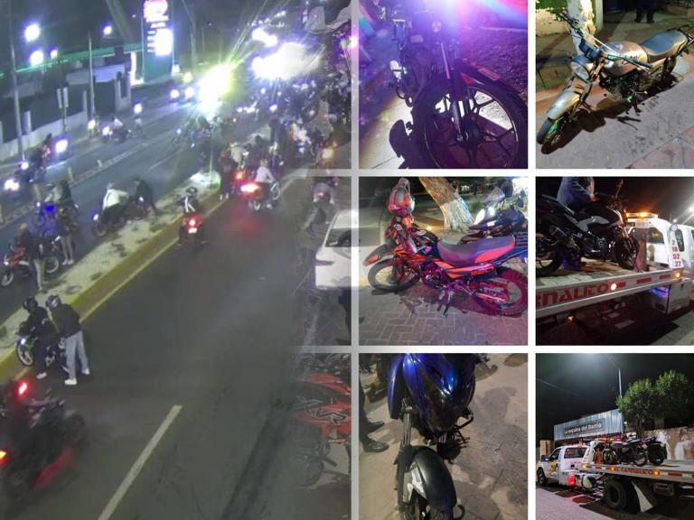 Cazan a una centena de motociclistas durante operativo de tránsito en Querétaro